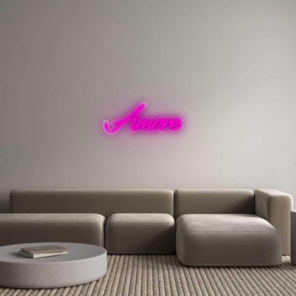 Dein Custom Neon Sign Amore Custom Neon NEON WAVE 