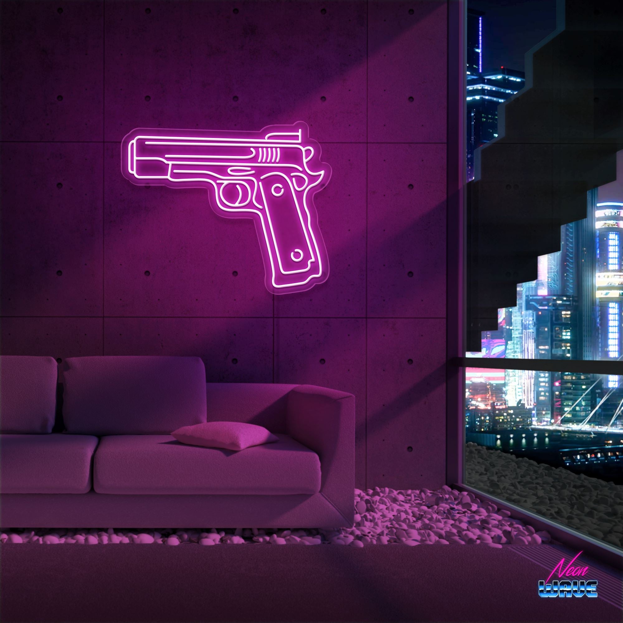 Bang Bang Neon Sign Neonwave.ch 50cm Pink 