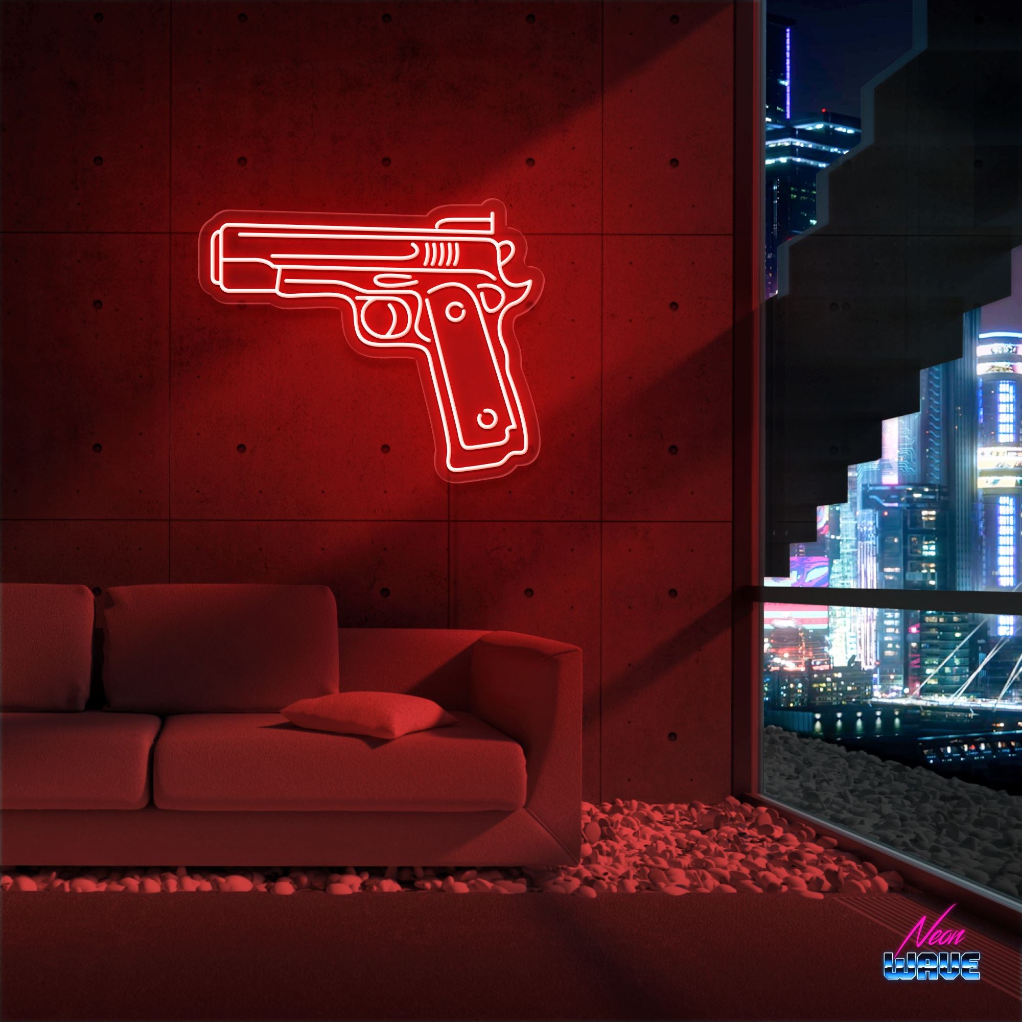 Bang Bang Neon Sign Neonwave.ch 50cm Rot 